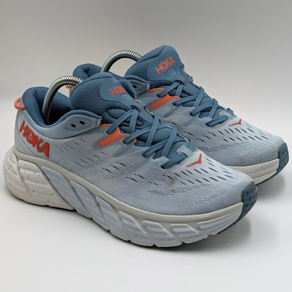 Hoka One One Gaviota 4 Blue Fog Plein Air Womens 9.5B UK 8 Running Shoes